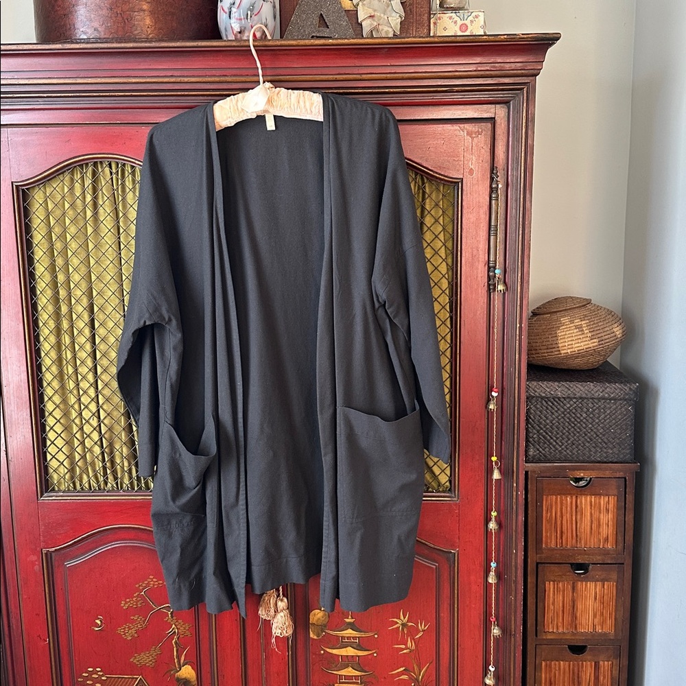 Eileen Fisher Kimono Style Silk Jacket S/P